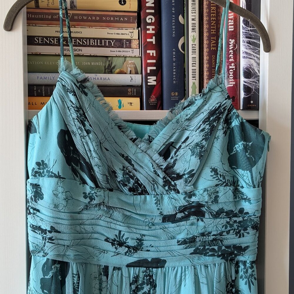 Silk Floral Midi Dress // Laundry by Shelli Segal // Size 10